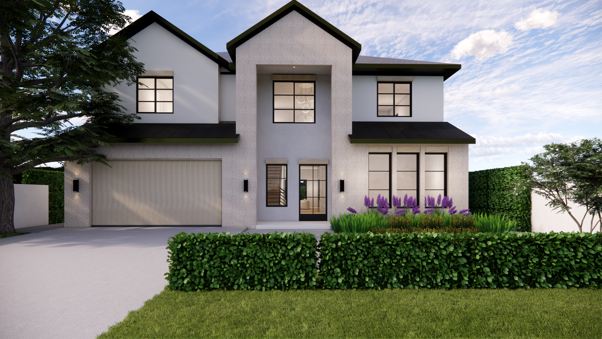 Spec home interior with clean lines